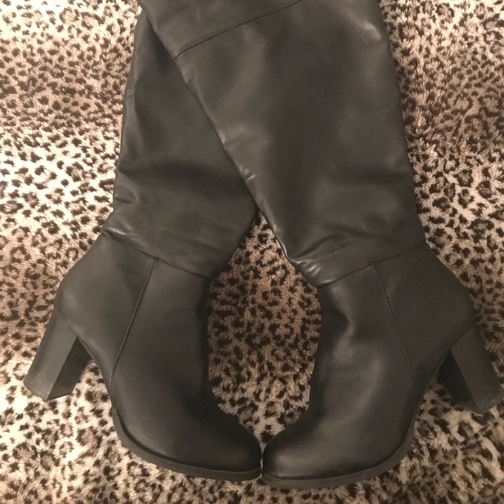 Size 10 Black Over The Knee Boots
